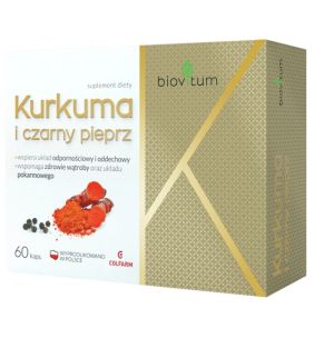 Biovitum Kurkuma i czarny pieprz, kapsułki, 60 szt.