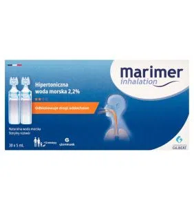 Marimer Inhalation, hipertoniczna woda morska, 5 ml, 30 ampułek