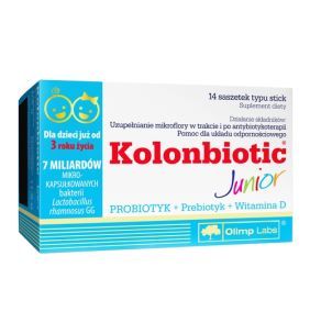 Olimp Kolonbiotic Junior, 14 saszetek typu stick