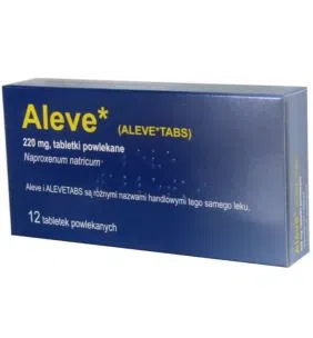 Aleve, 220 mg, tabletki powlekane, (import równoległy), InPharm, Francja, 12 szt.