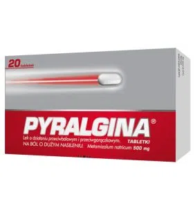 Pyralgina, 500 mg, tabletki, 20 szt.