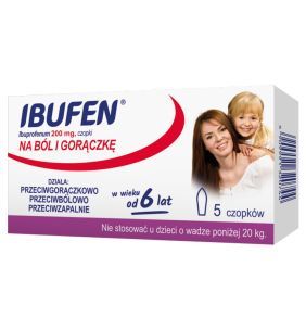 Ibufen, 200 mg, czopki, 5 szt.