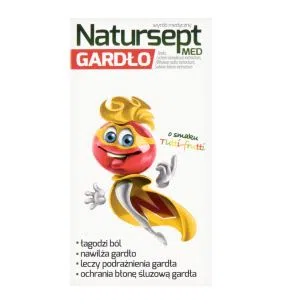 Natursept MED gardło, lizaki o smaku tutti-frutti, 6 szt.