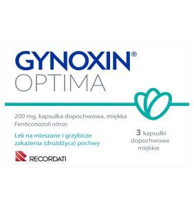 Gynoxin Optima, 200 mg, kapsułki dopochwowe, miękkie, 3 szt.