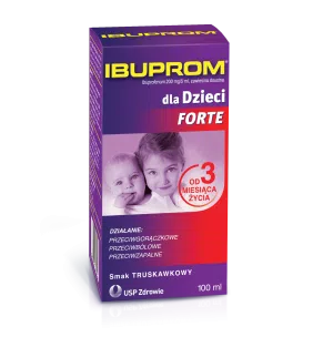 Ibuprom dla Dzieci Forte, 200 mg/5 ml, zaw.doustna, 100 ml