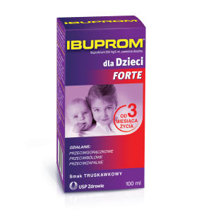 Ibuprom dla Dzieci Forte, 200 mg/5 ml, zaw.doustna, 100 ml