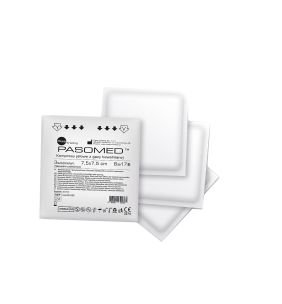 Kompr.gaz.jal.Pasomed,17nit, 7,5x7,5cm,( 8w),3szt(pak.pojed)