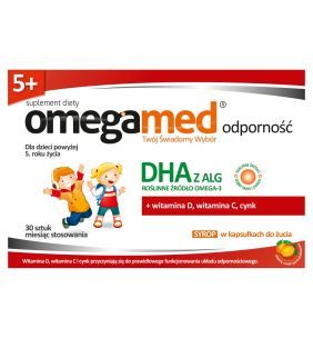 Omegamed Odporność 5+, syrop w kapsułkach do żucia, 30 szt.