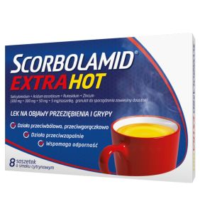 Scorbolamid EXTRA Hot, granulat do sporządzania zawiesiny doustnej, 8 saszetek