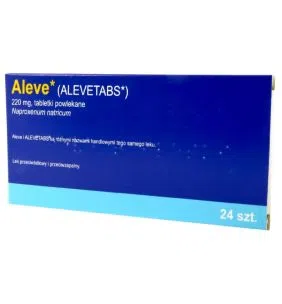 Aleve, 220 mg,tabl.powl.,(i.row),Delf,Francja, 24 szt