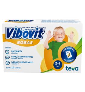 Vibovit Bobas, proszek o smaku waniliowym, 14 sasz.