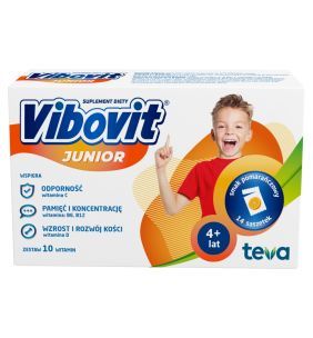 Vibovit Junior o smaku pomarańczowym, proszek w saszetkach, 2 g, 14 szt.