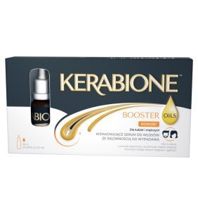 Kerabione Booster Oils, wzmacniające serum do włosów ze skłonnością do wypadania, 20 ml, 4 butelki