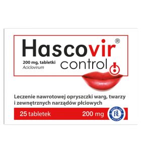 Hascovir Control, 200 mg, tabletki, 25 szt.