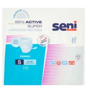 Seni Active Super, majtki chłonne, rozmiar S, 10 szt.