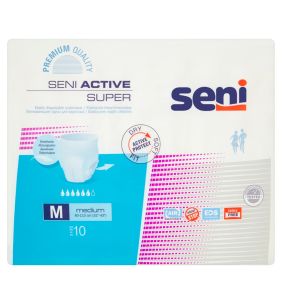 Seni Active Super, majtki chłonne, rozmiar M, 10 szt.