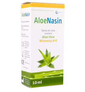 AloeNasin A+E, spray do nosa z aloesem i witaminami A+E, 10 ml