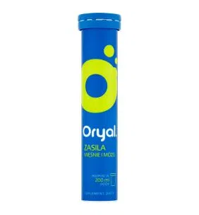 Oryal, tabletki musujące, smak limonkowo-cytrynowy, 20 szt.