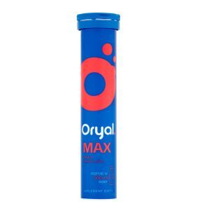 Oryal Max, tabletki musujące, smak malinowy, 15 szt.