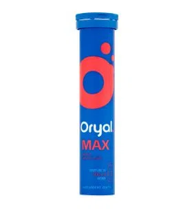Oryal Max, tabletki musujące, smak malinowy, 15 szt.