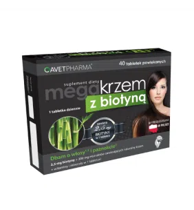 Mega Krzem z biotyną, tabletki powlekane, 40 szt.