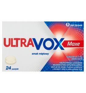 INOVOX Ultra smak miętowy (Ultravox), 8,75 mg, pastylki twarde, 24 szt.