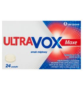 INOVOX Ultra smak miętowy (Ultravox), 8,75 mg, pastylki twarde, 24 szt.