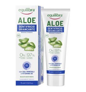Equilibra, aloesowa pasta do zębów wybielająca, 75 ml