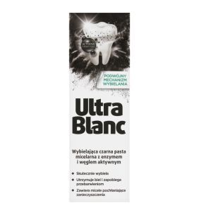 UltraBlanc, wybielająca czarna pasta do zębów z węglem, 75ml
