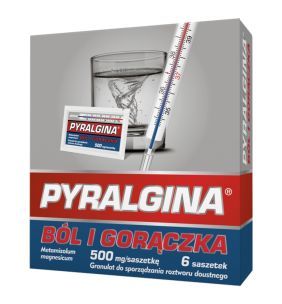 Pyralgina Gorączka, 500 mg, granulat w saszetkach, 6 szt.