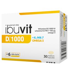 Ibuvit D3 1000+K2 MK-7 Omega 3, kapsułki, 30 szt.
