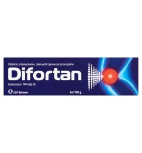 Difortan, 100 mg/g, żel,100 g