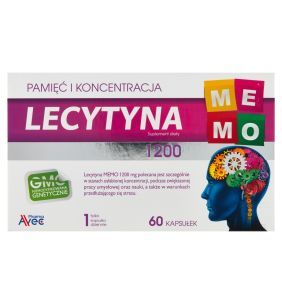 Lecytyna Memo 1200, kapsułki, 60 szt.