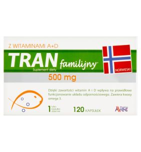 Tran familijny A+D, kapsułki, 120 szt.