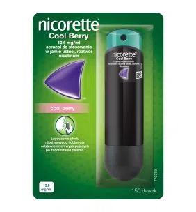 Nicorette Cool Berry, 13,6 mg/ml, aerozol do stosowania w jamie ustnej, 150 dawek