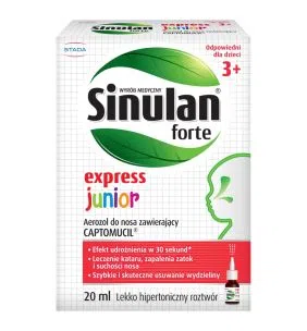Sinulan Express Forte Junior, aerozol do nosa, 20 ml
