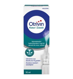 Otrivin Katar i Zatoki, 1 mg/ml, aer.do nosa, 10 ml, but.