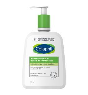 Cetaphil MD Dermoprotektor, balsam nawilżający do twarzy i ciała, 500 ml