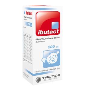 Ibutact 40 mg/ml, zawiesina doustna, 200 ml płynu