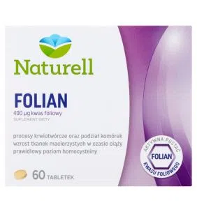 Naturell Folian, 400 µg kwasu foliowego, tabletki, 60 szt.