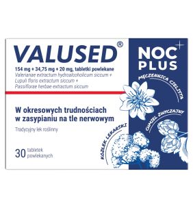 Valused Noc Plus, tabletki powlekane, 30 szt.