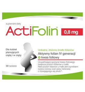 ActiFolin, 0,8 mg, tabletki powlekane, 30 szt.