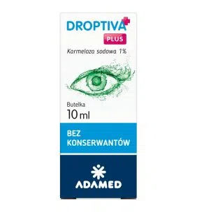 Droptiva Plus, nawilżające krople do oczu, 10 ml