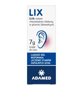 Lix krople do uszu, 7 g