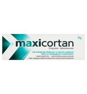 Maxicortan, 10 mg/g, krem, 15 g