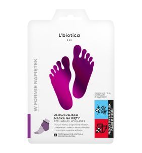 L'Biotica Maska złuszczajaca na pięty, 1 para