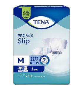 TENA Slip ProSkin Plus OTC Edition, pieluchomajtki, rozmiar M, 10 szt.