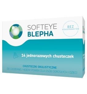 Softeye Blepha, chusteczki okulistyczne, 14 szt.