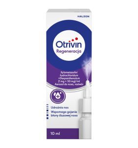 Otrivin Regeneracja, (1 mg+50 mg)/ml, aer.do nosa, 10 ml,
