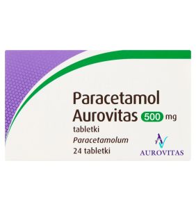 Paracetamol Aurovitas, 500 mg, tabletki, 24 szt.
